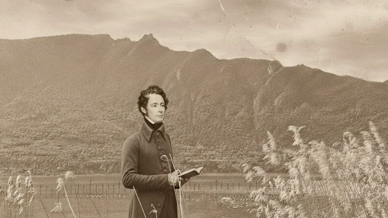 Alphonse de Lamartine au bord du lac du Bourget