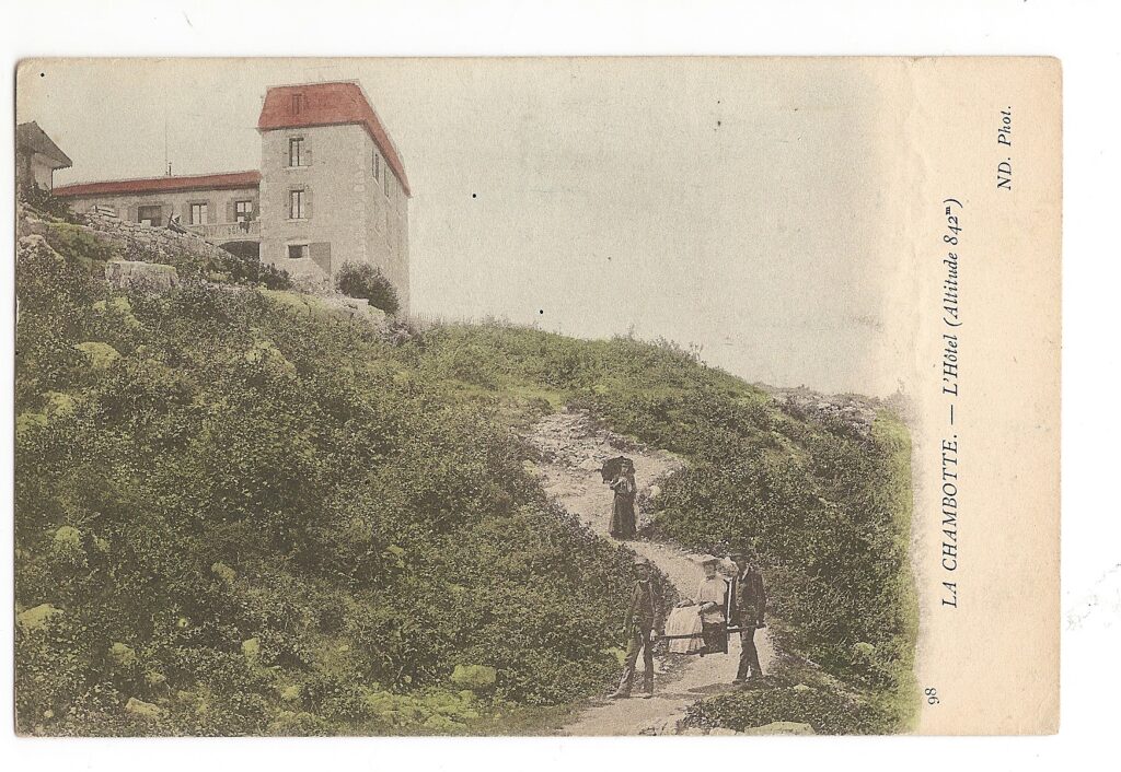L'hôtel-restaurant de la Chambotte à l'époque